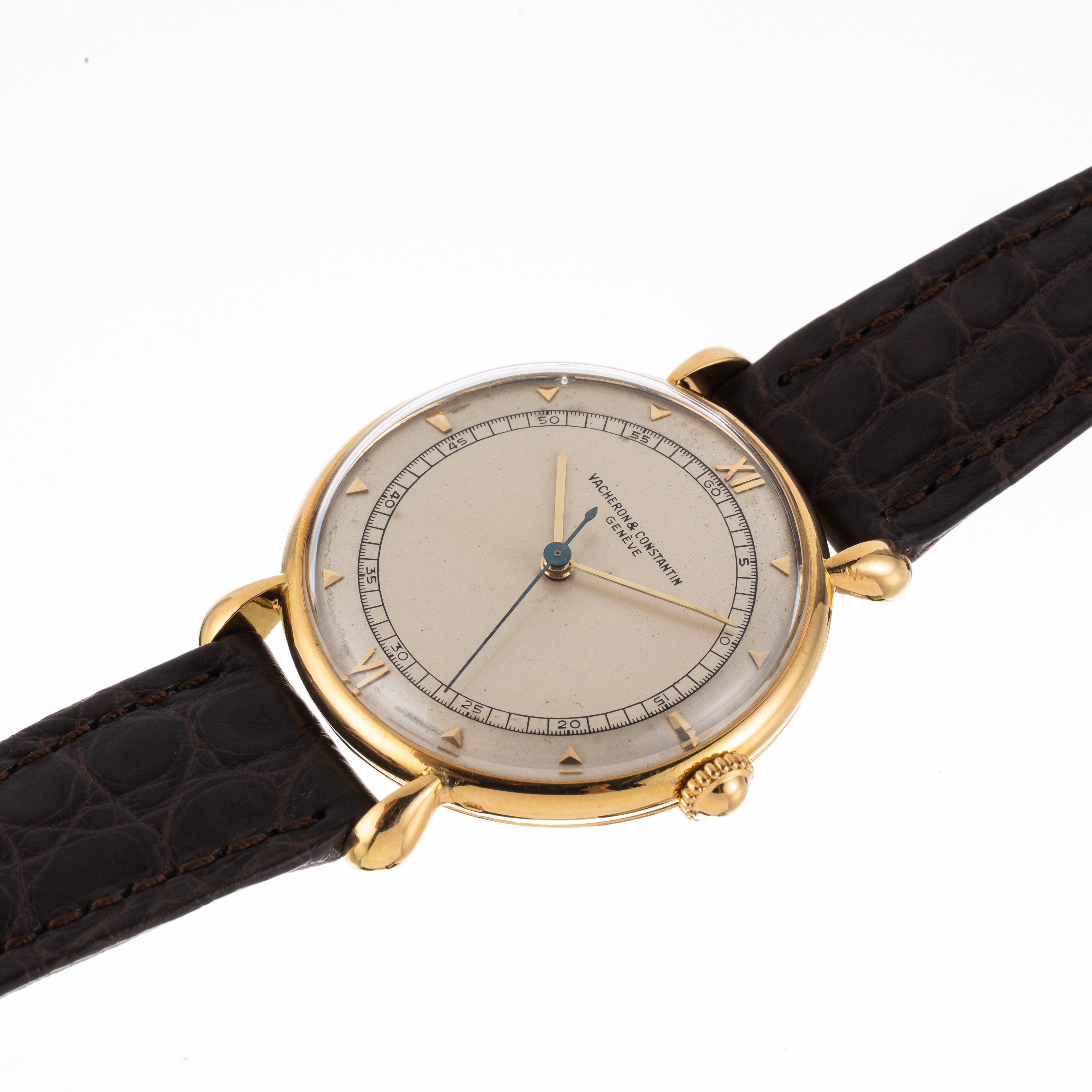 Vacheron Constantin - Orologio solo tempo in oro giallo 18 kt con carica manuale, quadrante biton...