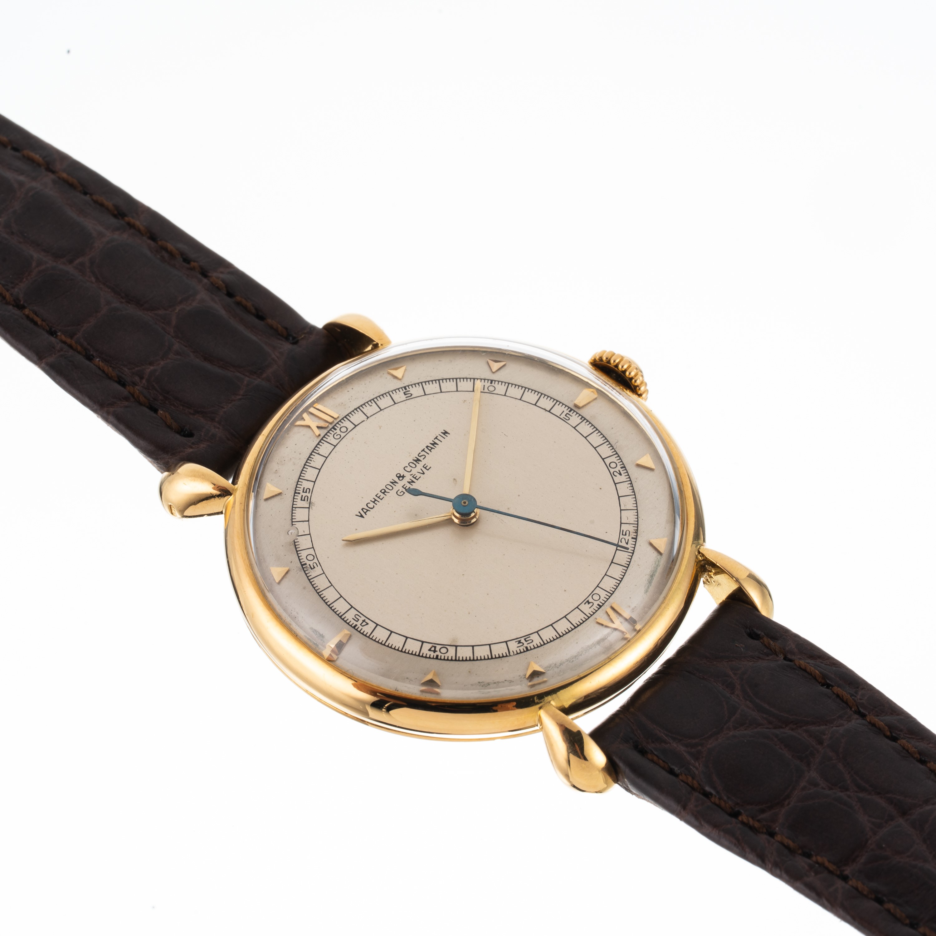 Vacheron Constantin - Orologio solo tempo in oro giallo 18 kt con carica manuale, quadrante biton...