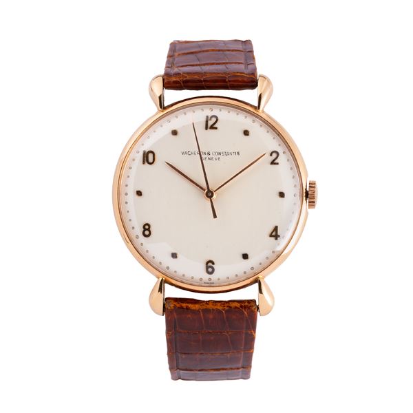 VACHERON CONSTANTIN - VACHERON CONSTANTIN OROLOGIO SOLO TEMPO A CARICA MANUALE CON CASSA PRODOTTA DA WENGER IN ORO ROSA 18KT CON QUADRANTE ARGENTE' E SECONDI CENTRALI