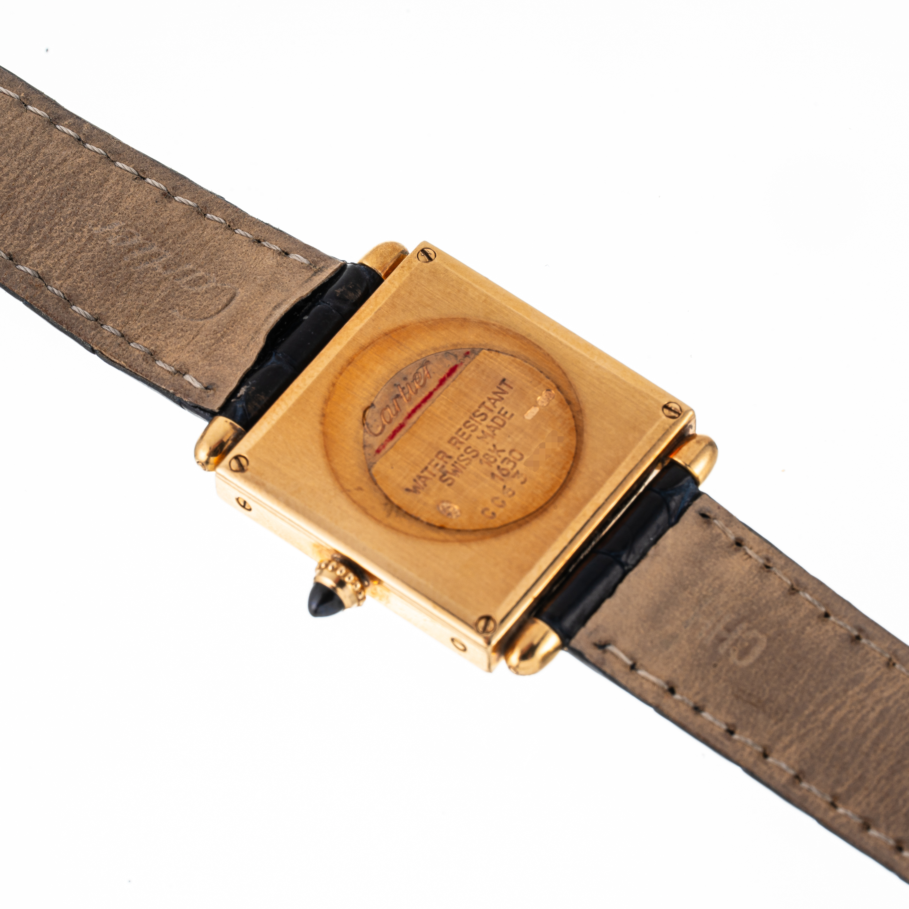 Cartier - Obus “solo tempo” al quarzo in oro giallo 18 kt