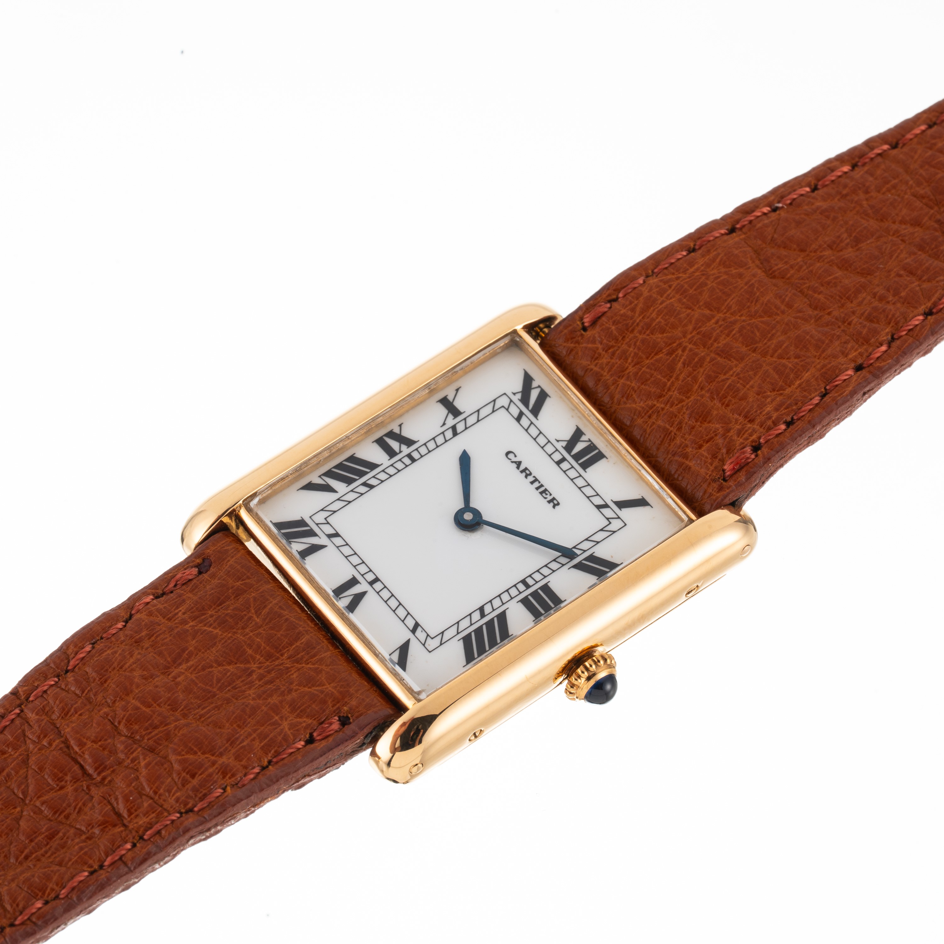 Cartier - Tank Louis Automatic 18K oro giallo con quadrante bianco