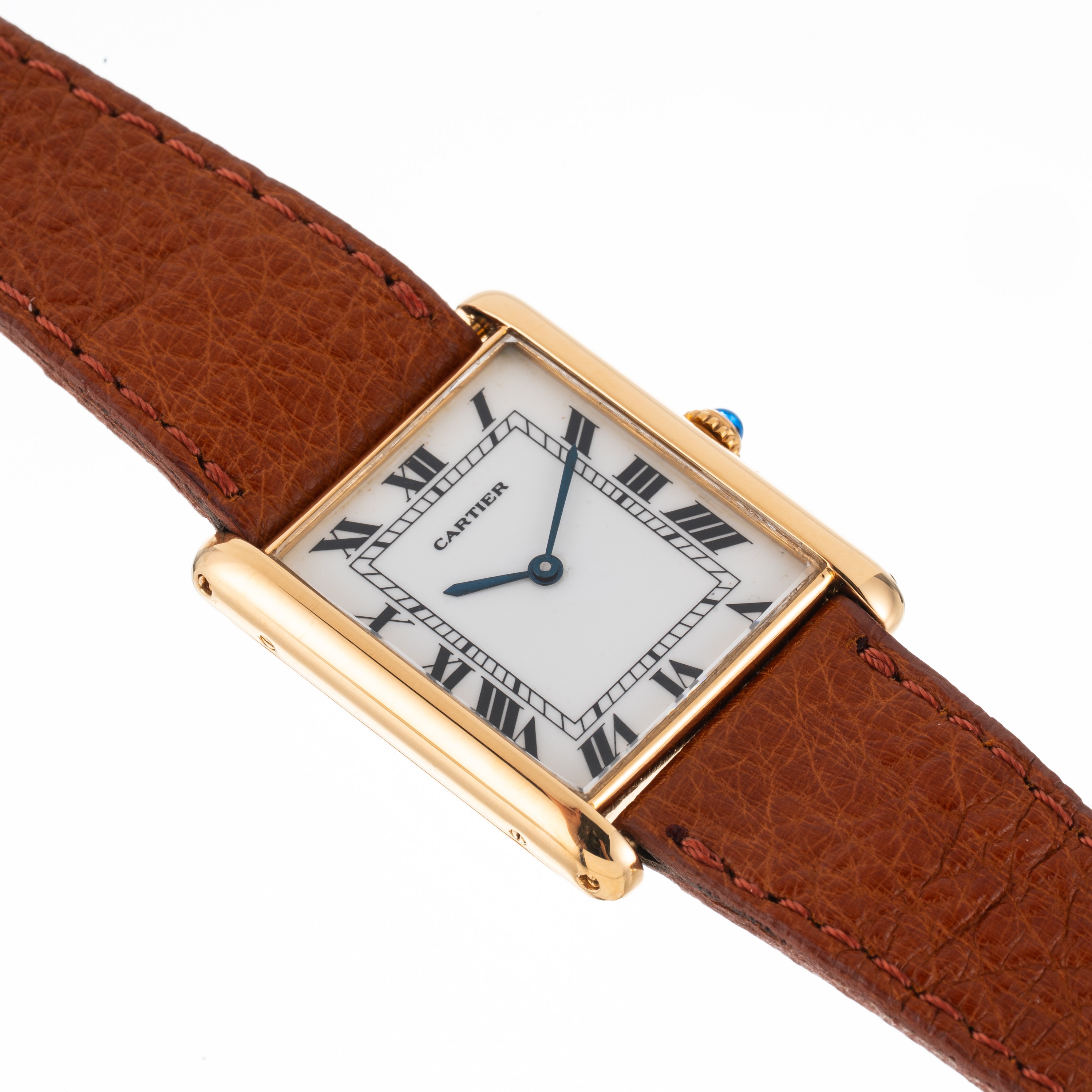 Cartier - Tank Louis Automatic 18K oro giallo con quadrante bianco