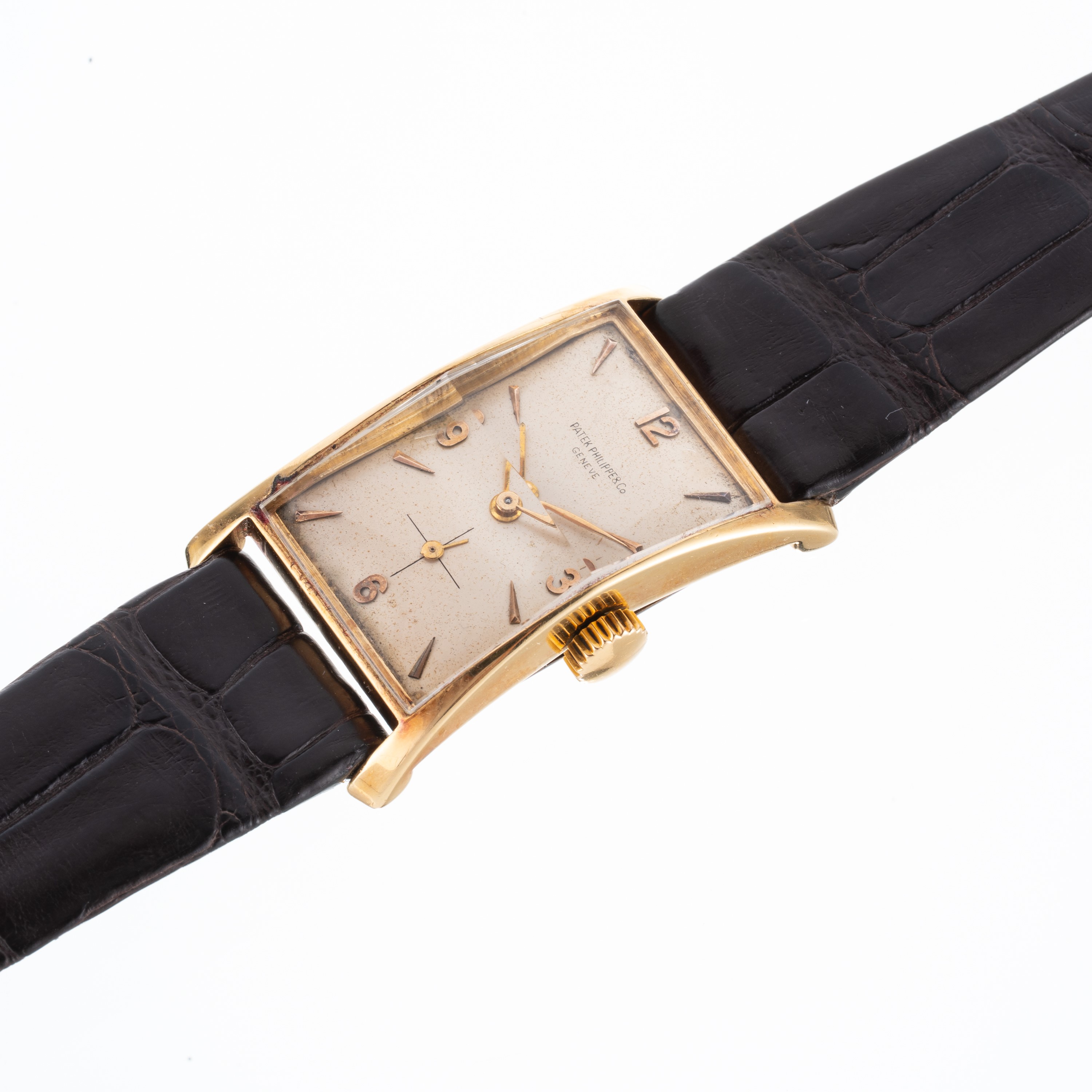 Patek Philippe - Hour Glass (Ref. 1593) orologio solo tempo in oro giallo 18 kt a carica manuale