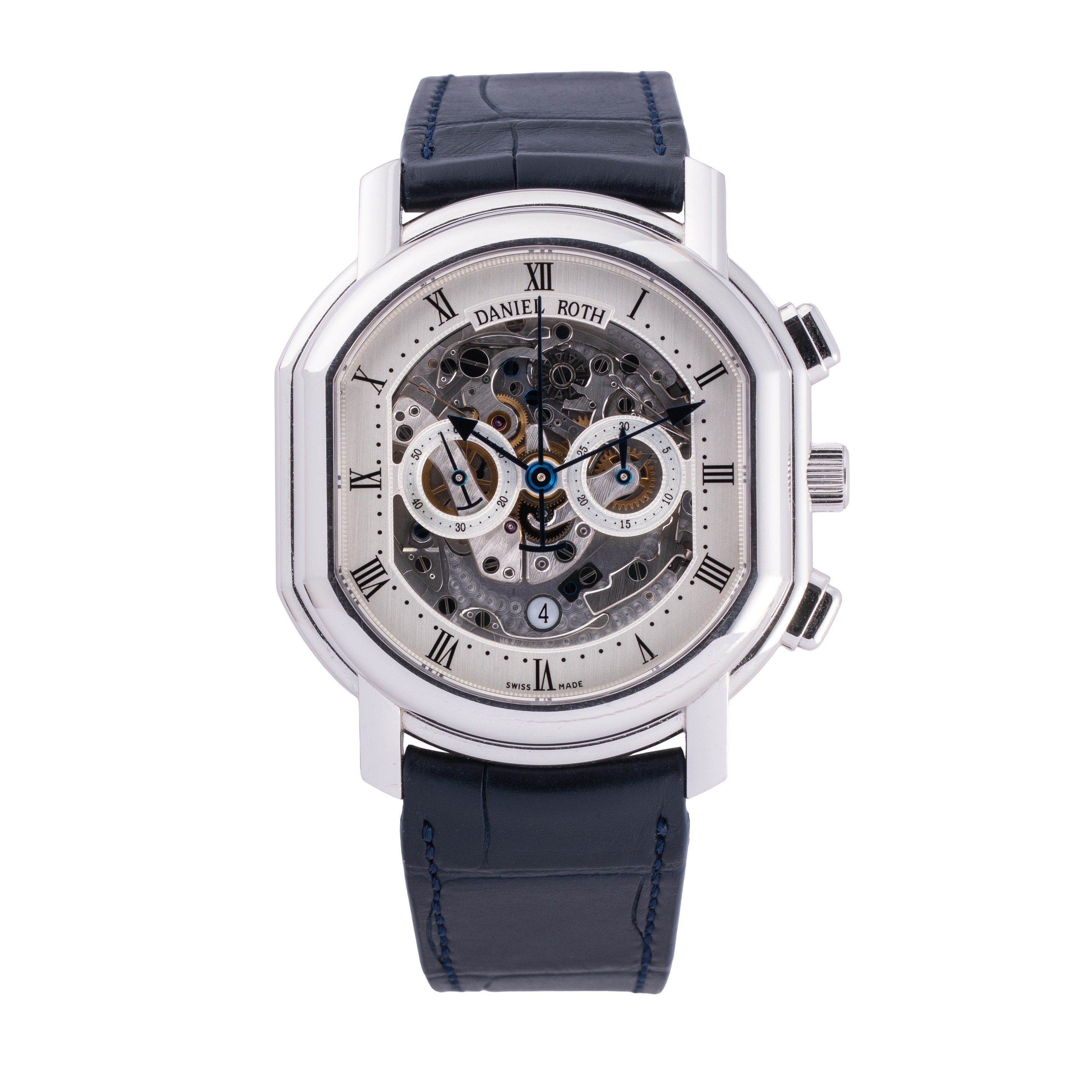 Daniel Roth - Skeleton Chronograph — cronografo automatico in oro bianco 18kt con quadrante skele...