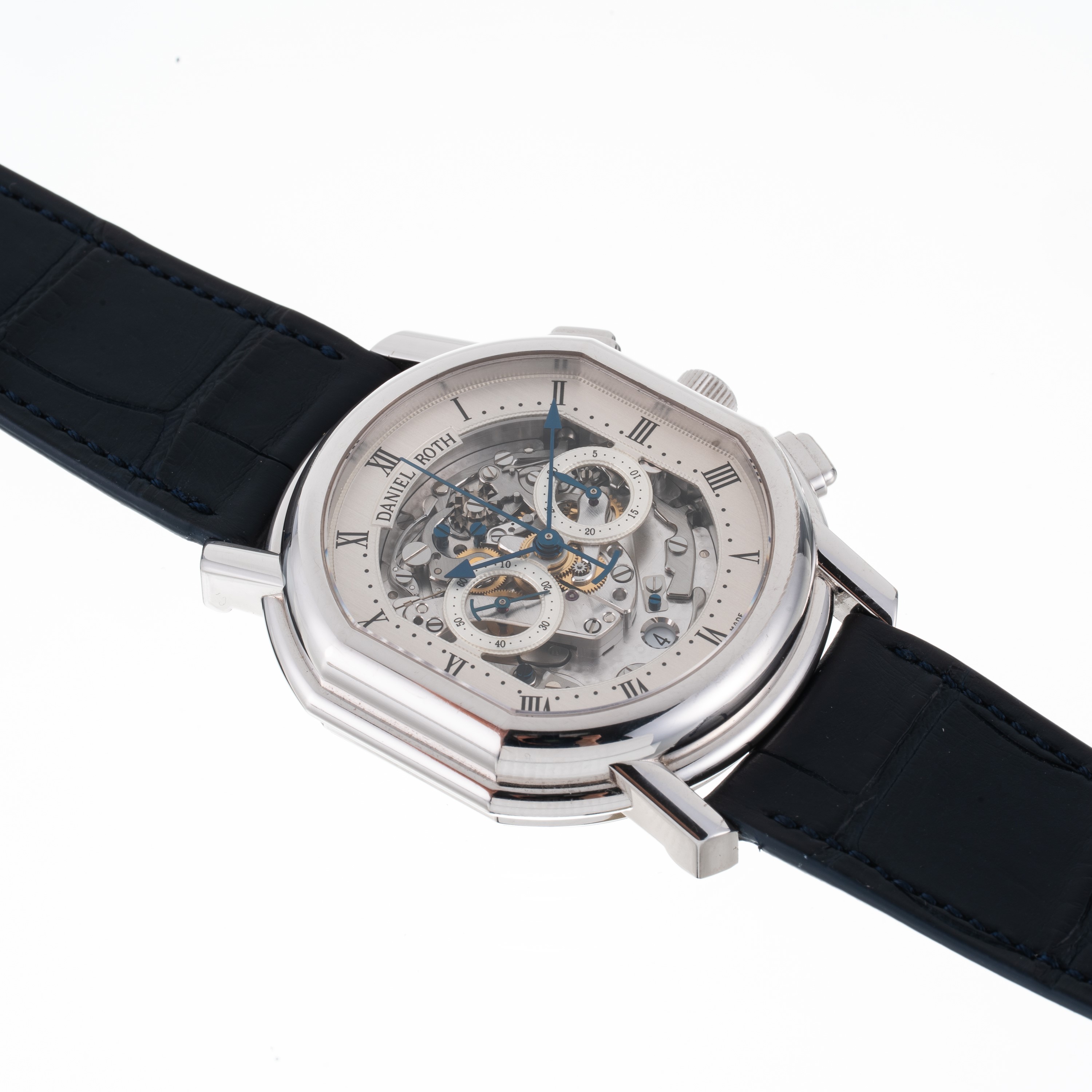 Daniel Roth - Skeleton Chronograph — cronografo automatico in oro bianco 18kt con quadrante skele...