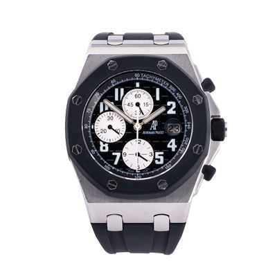 Royal Oak Offshore 25940, cronografo automatico in acciaio con quadrante nero