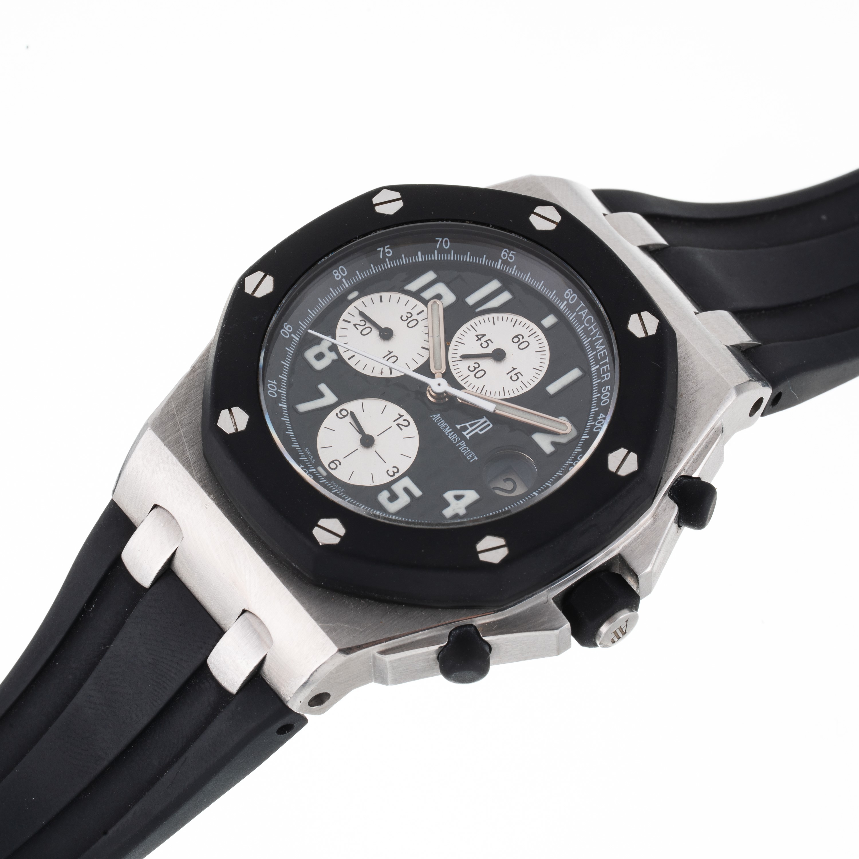 Audemars Piguet - Royal Oak Offshore 25940, cronografo automatico in acciaio con quadrante nero