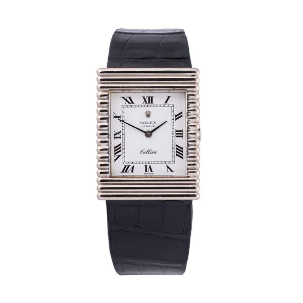 ROLEX - ROLEX - CELLINI OROLOGIO SOLO TEMPO A CARICA MANUALE IN ORO BIANCO 18KT CON QUADRANTE BIANCO CON INDICI ROMANI NERI