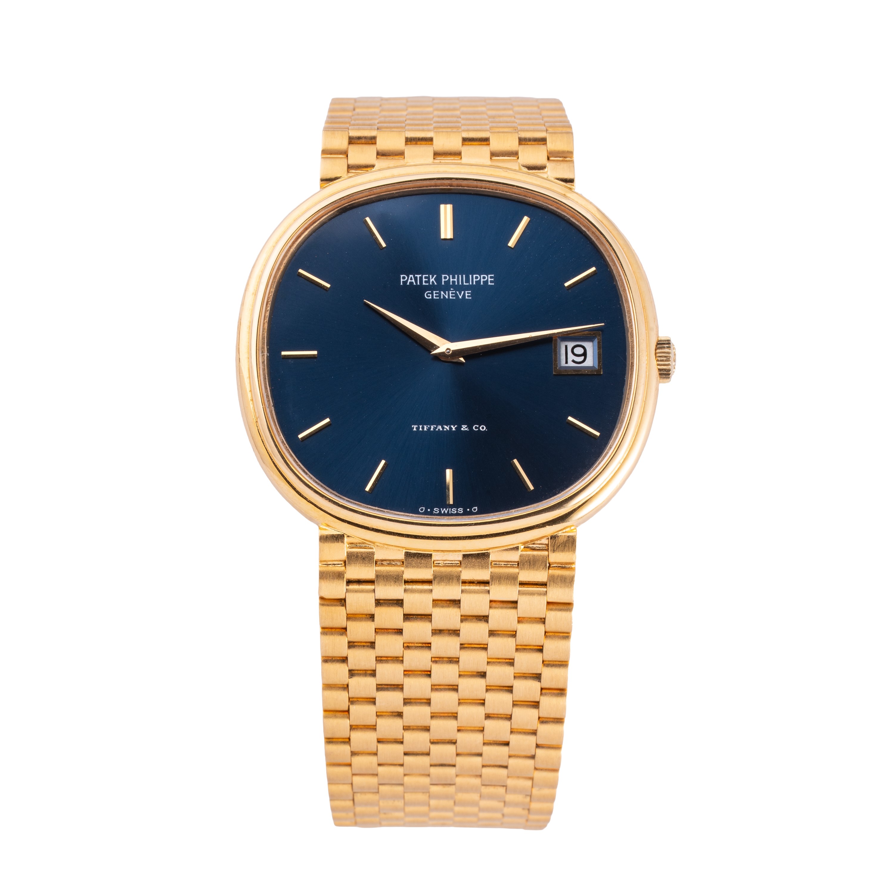 Patek Philippe - Orologio Ellipse ref. 3839/1J a carica automatica in oro giallo 18 kt con bracci...