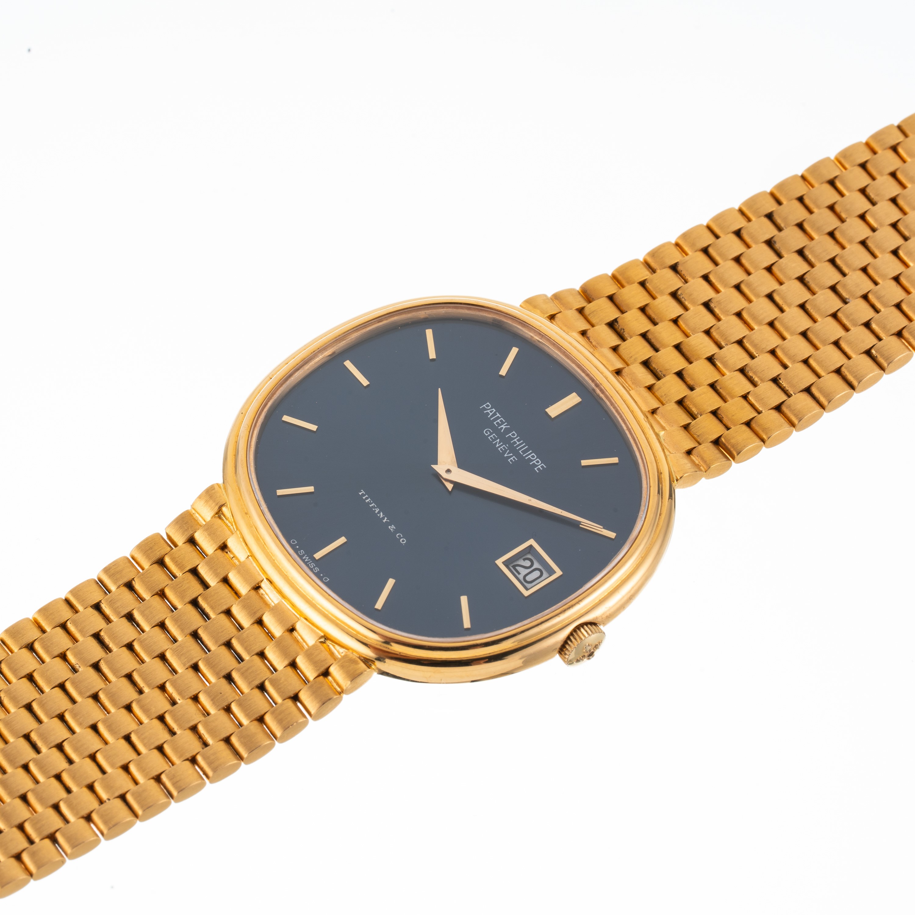 Patek Philippe - Orologio Ellipse ref. 3839/1J a carica automatica in oro giallo 18 kt con bracci...