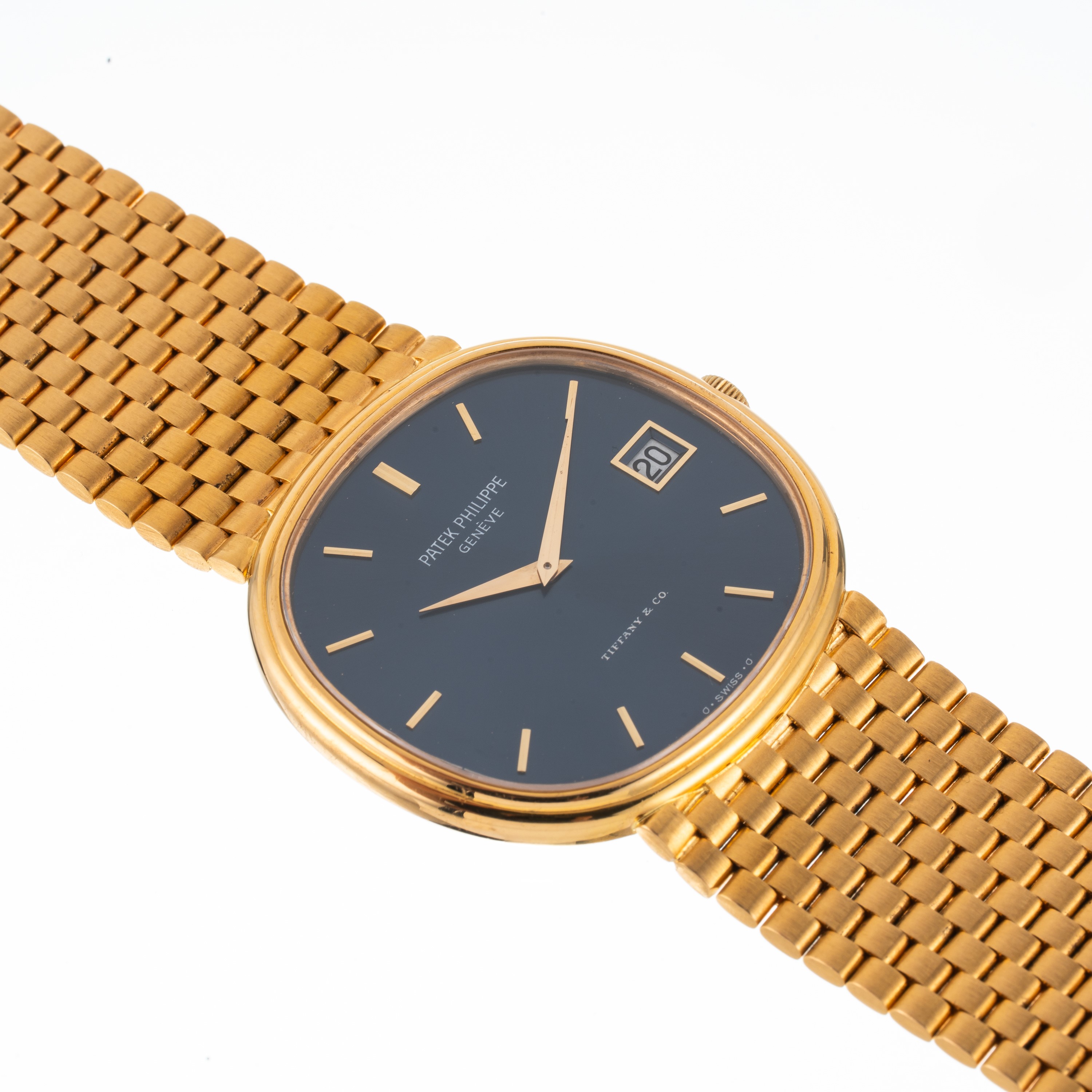 Patek Philippe - Orologio Ellipse ref. 3839/1J a carica automatica in oro giallo 18 kt con bracci...