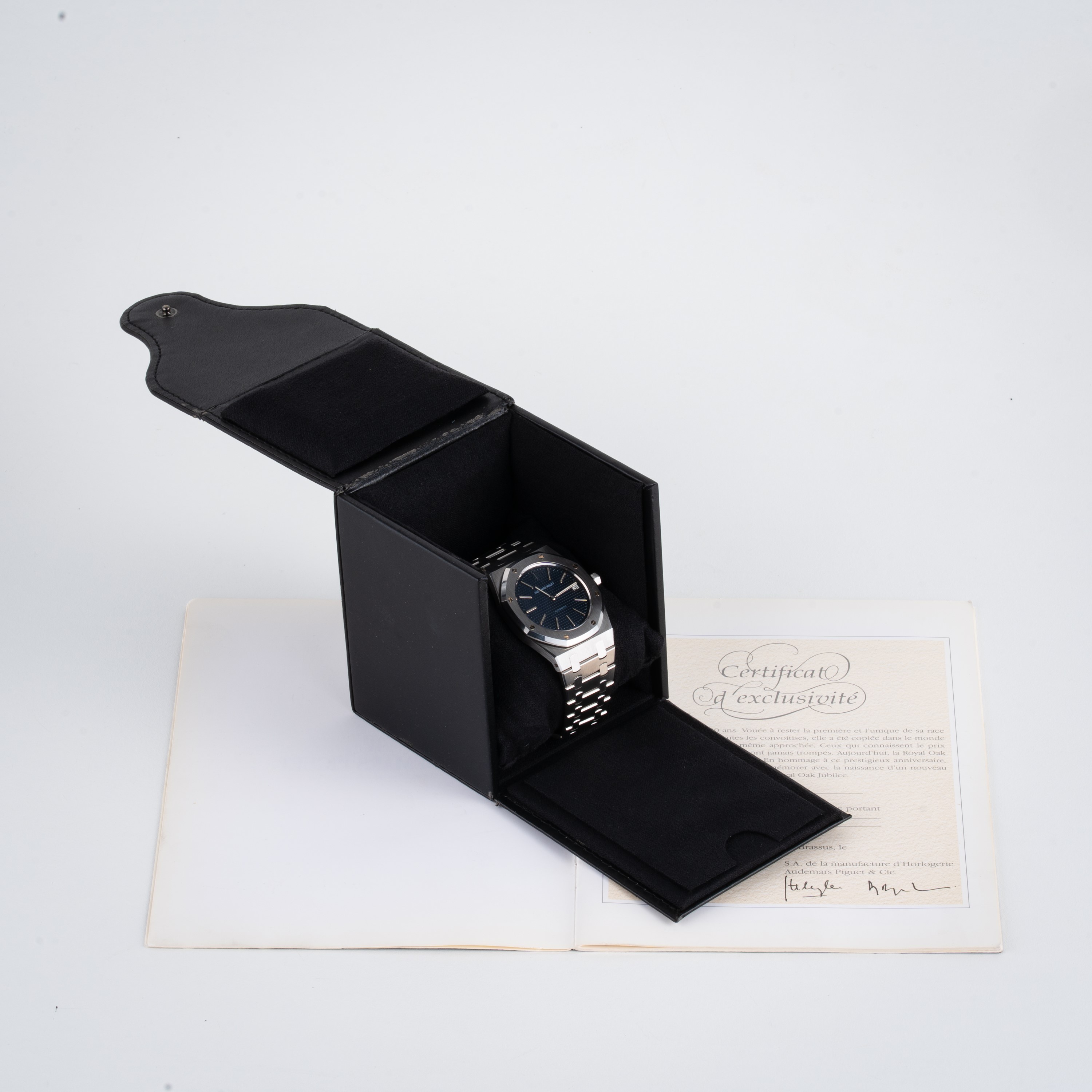 Audemars Piguet - Royal Oak Jubilee, acciaio, carica automatica, quadrante blu