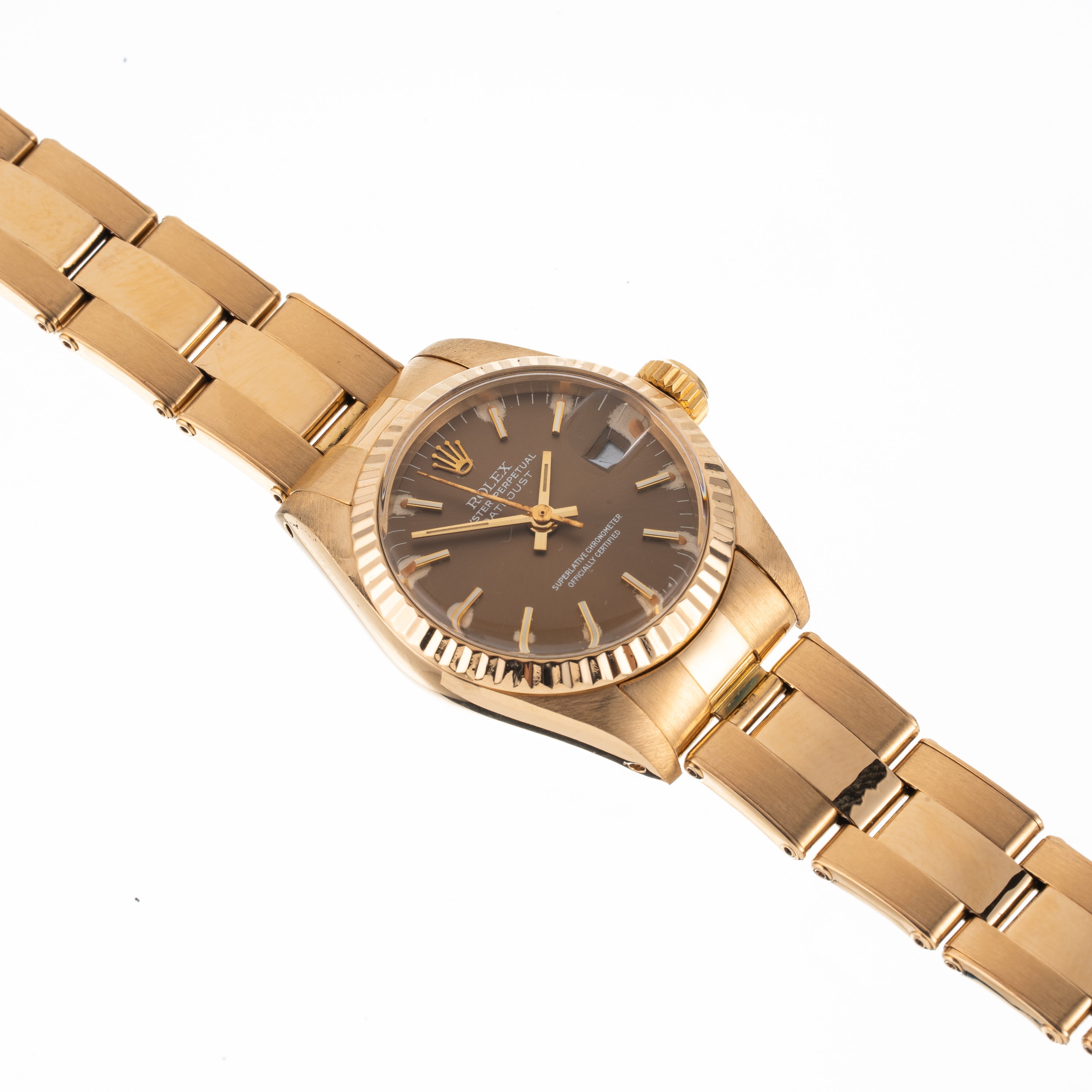 Rolex - Datejust 6917, orologio automatico in oro giallo 18 kt con quadrante marrone