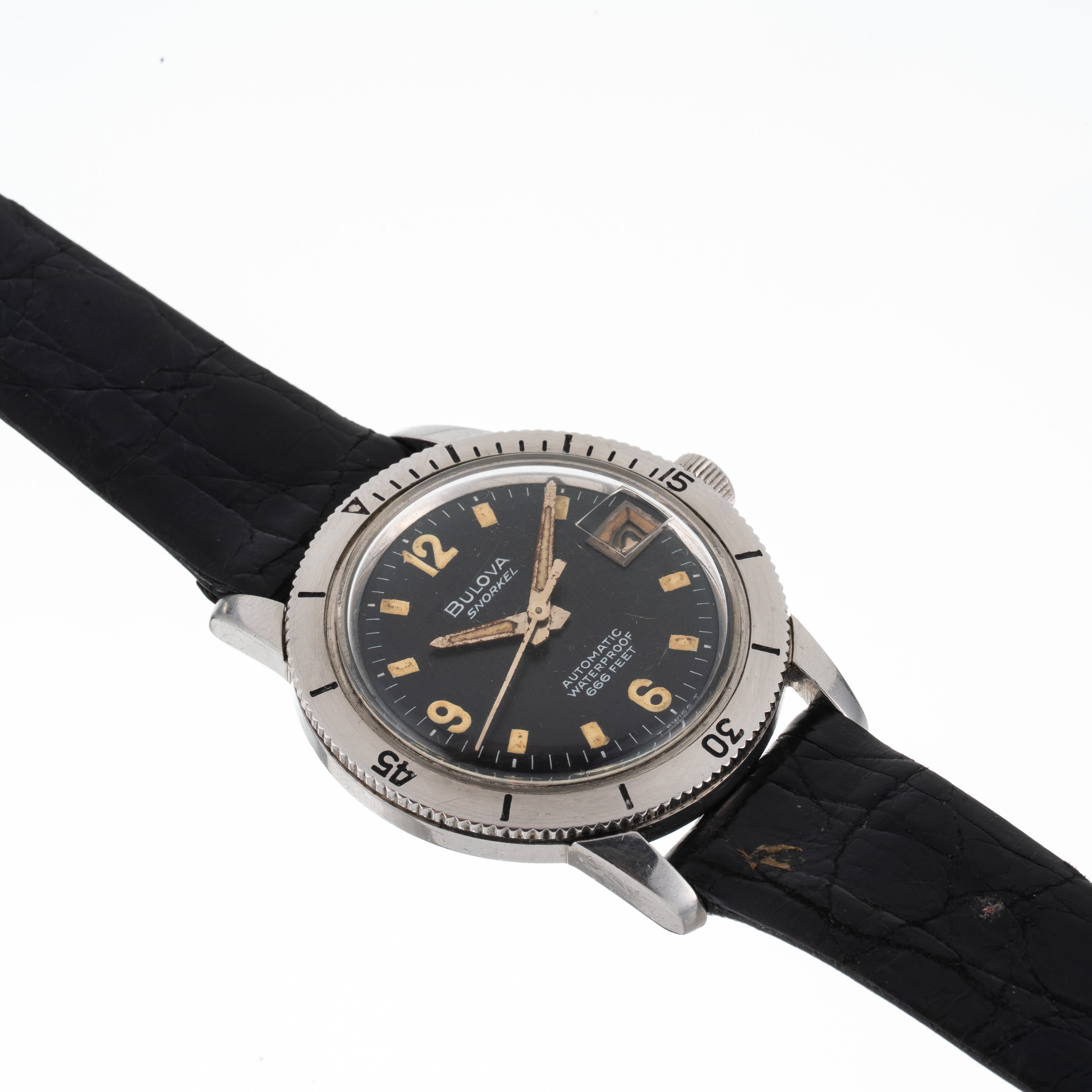 Bulova - Snorkel 666 “Evil Diver” – orologio automatico in acciaio con quadrante nero e datario