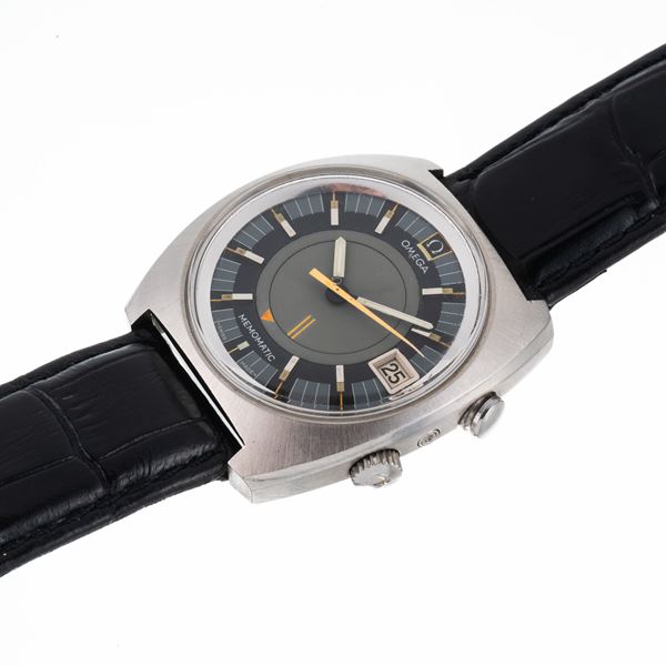 OMEGA - OMEGA - SEAMASTER MEMOMATIC OROLOGIO SEVGLIARINO A CARICA AUTOMATIAC IN ACCIAIO CON QUADRANTE GRIGIO E DATARIO AD ORE TRE