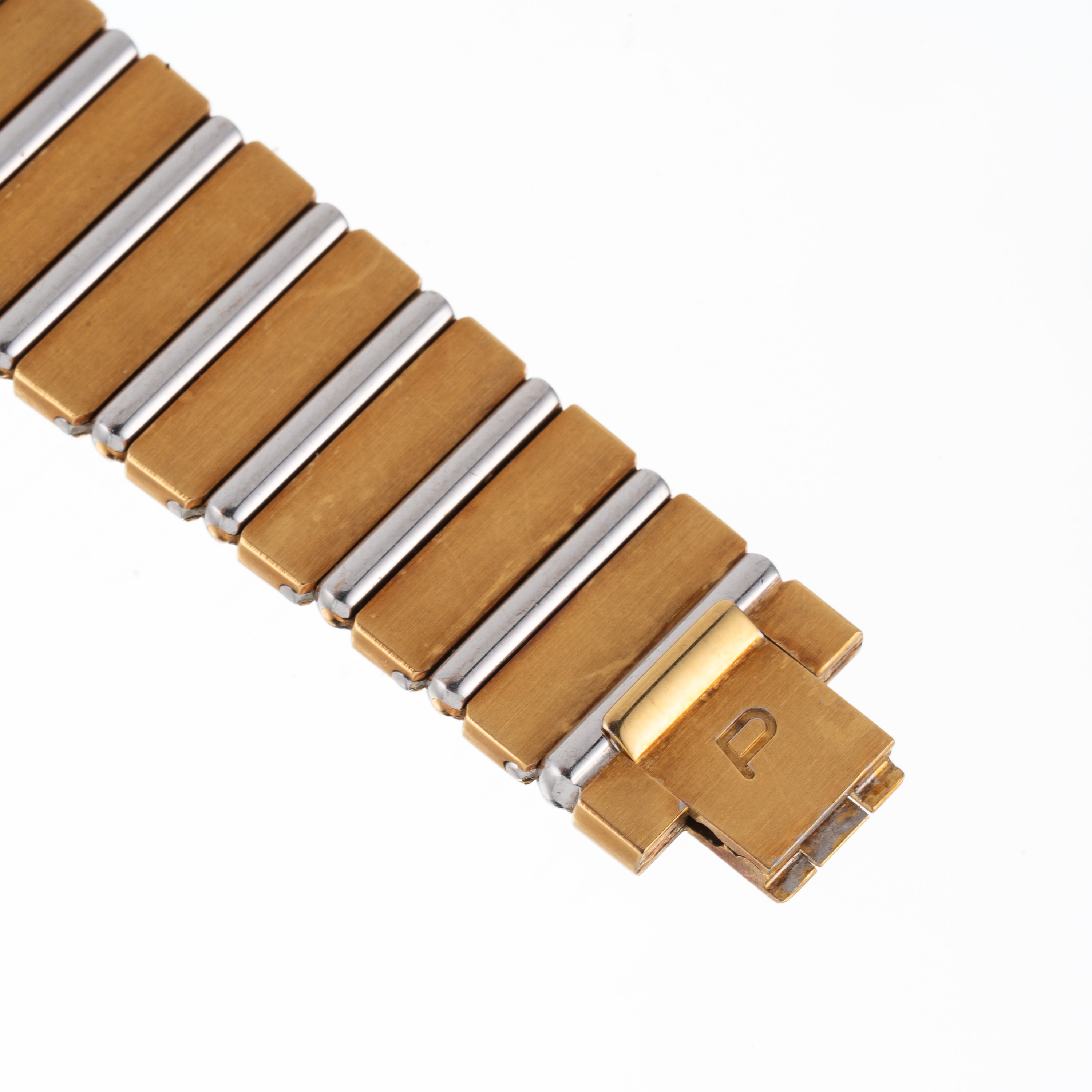 Piaget - Polo, orologio da polso in oro giallo e bianco 18 kt con quadrante in oro e diamanti
