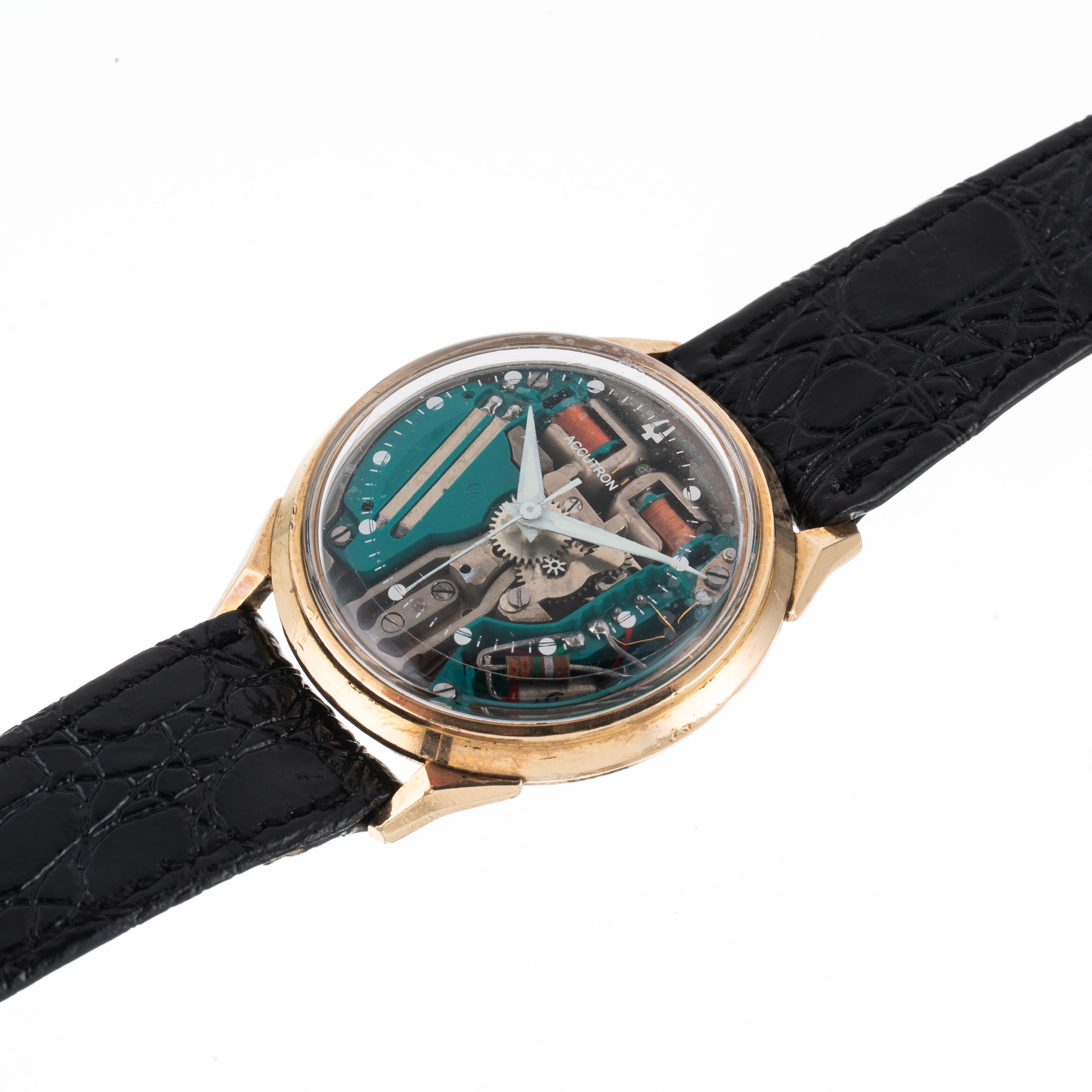 Bulova - Accutron — orologio solo tempo al diapason placcato in oro giallo 10kt