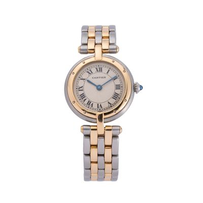 Panthère Ronde 24 mm — orologio solo tempo al quarzo in acciaio e oro giallo 18 kt