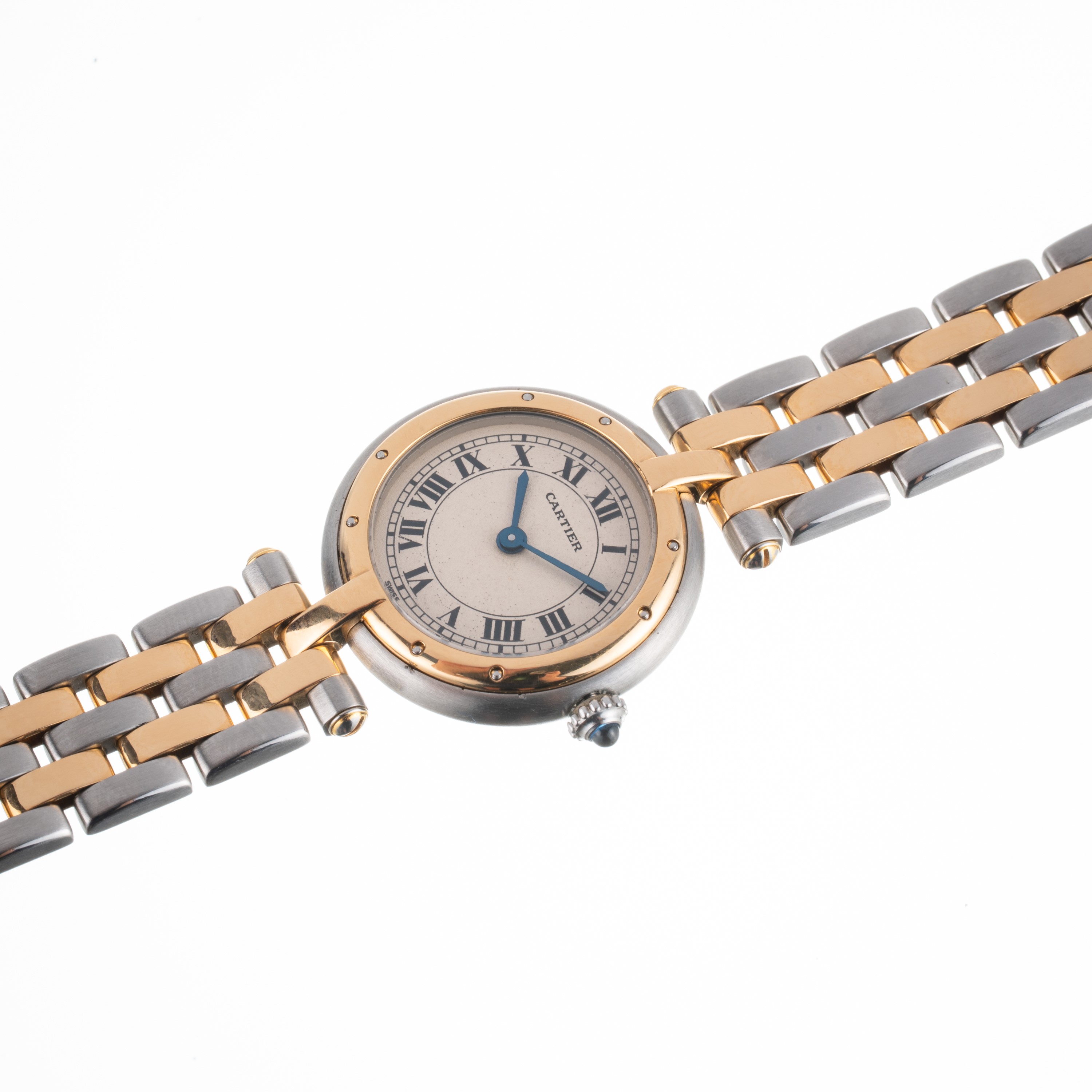 Cartier - Panthère Ronde 24 mm — orologio solo tempo al quarzo in acciaio e oro giallo 18 kt