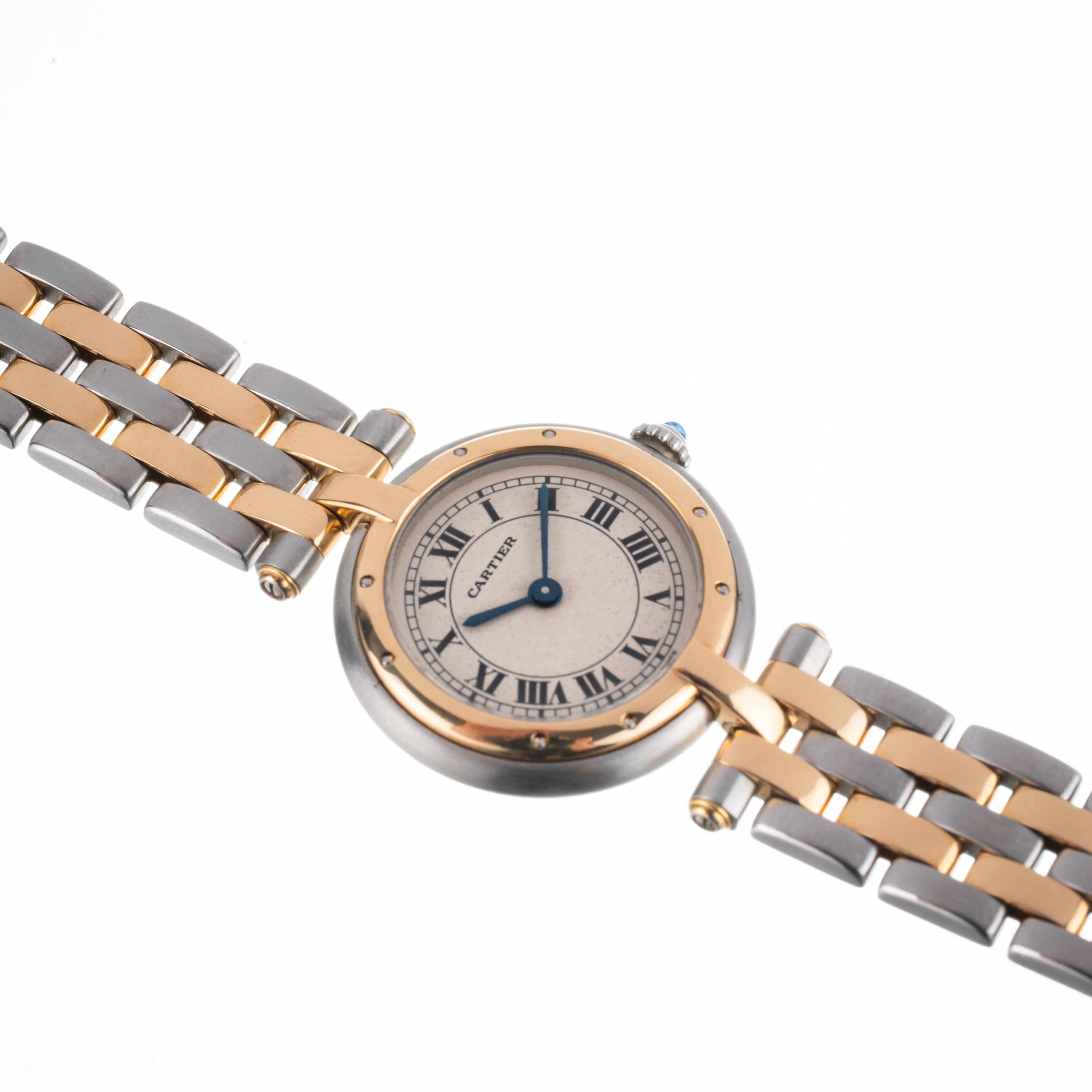 Cartier - Panthère Ronde 24 mm — orologio solo tempo al quarzo in acciaio e oro giallo 18 kt