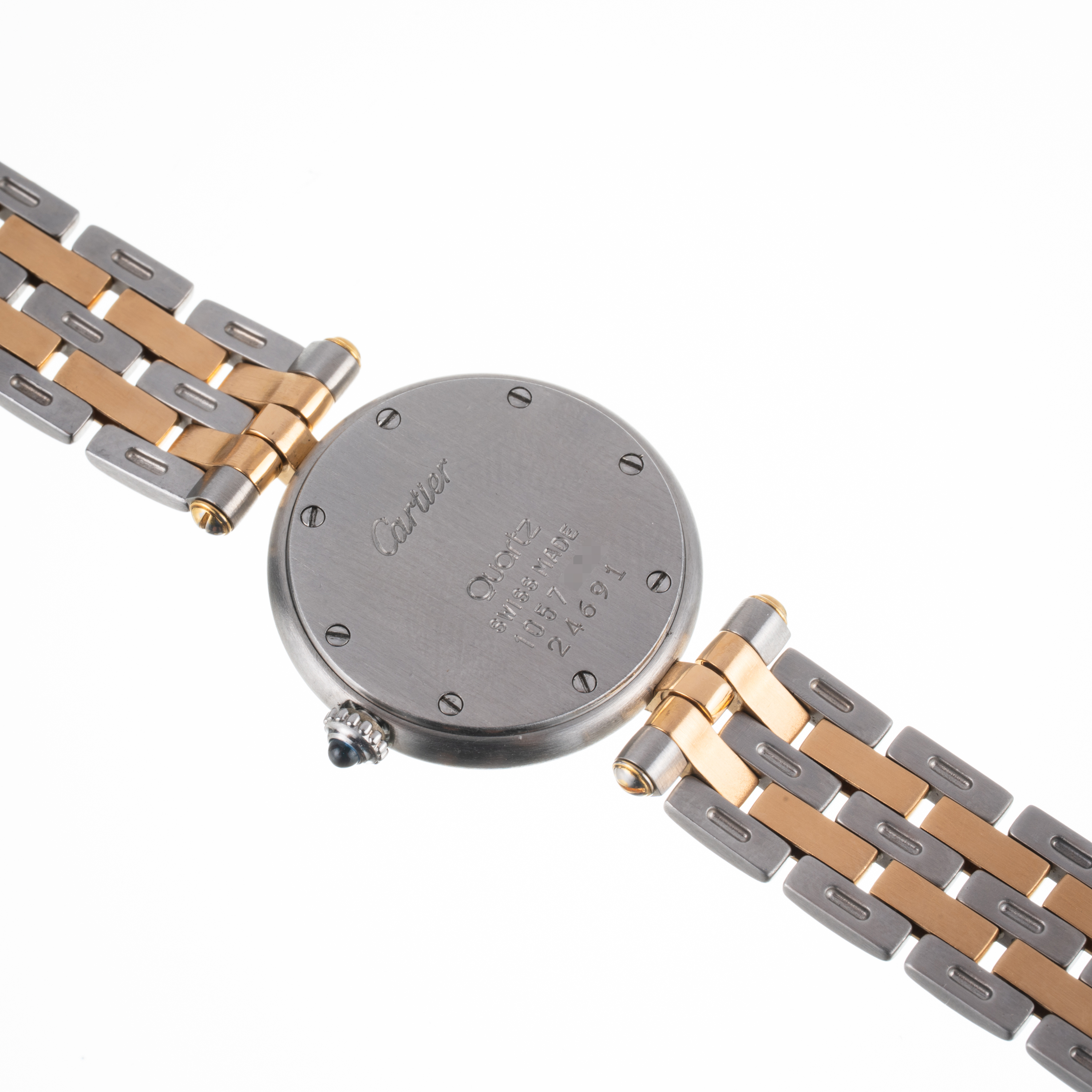 Cartier - Panthère Ronde 24 mm — orologio solo tempo al quarzo in acciaio e oro giallo 18 kt