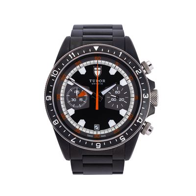 Heritage Chrono PVD 70330N — cronografo automatico in acciaio con quadrante nero