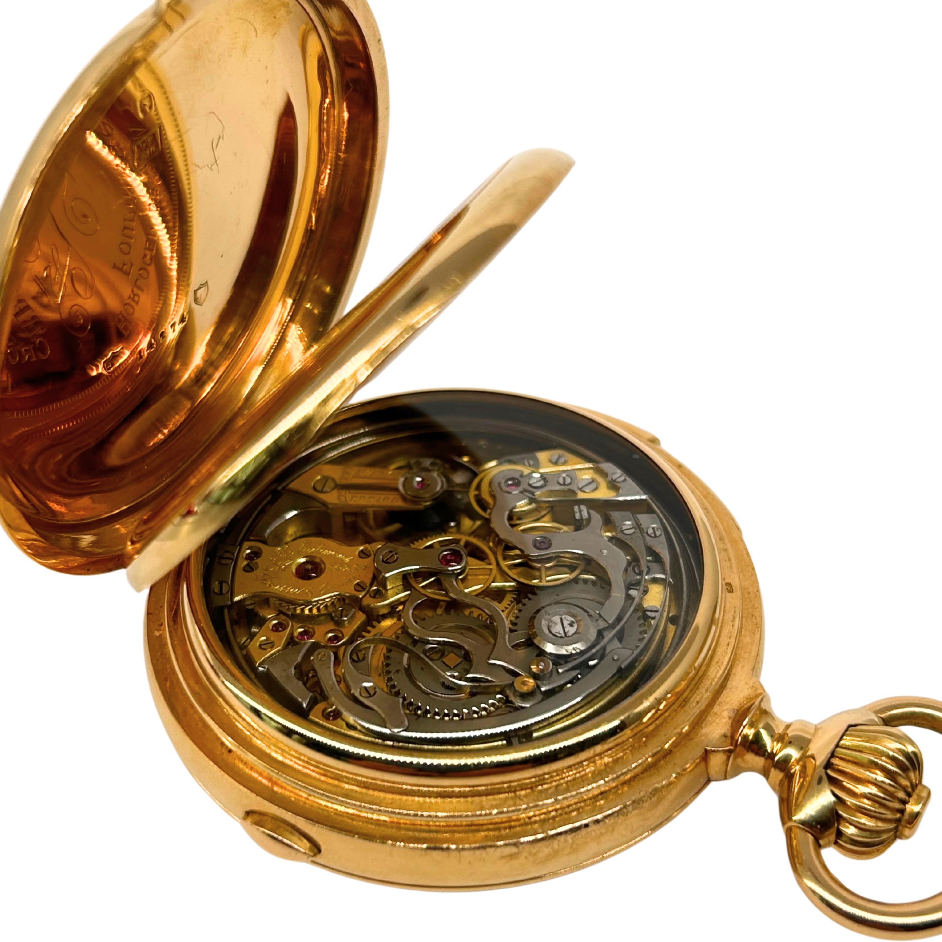 F.audemars - F. Audemars, Orologio da tasca in oro giallo 18 kt con calendario perpetuo, fasi lun...